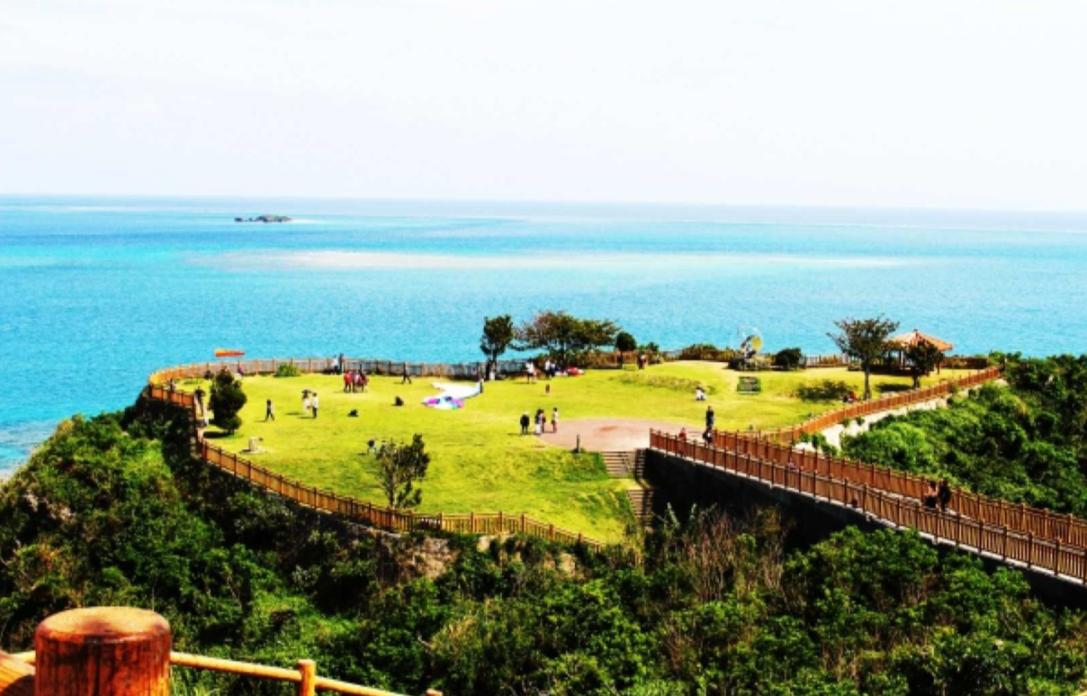Discover stunning coastal views and lush greenery at Cape Chinen Park a perfect spot for a leisurely stroll or picnic while soaking up the natural beauty of Okinawa.